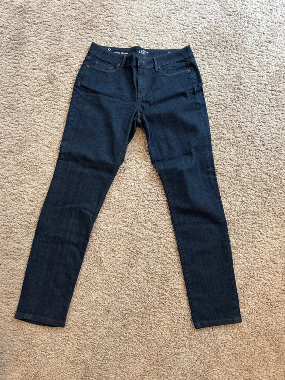 LOFT Women's Skinny Jeans in Deep Indigo